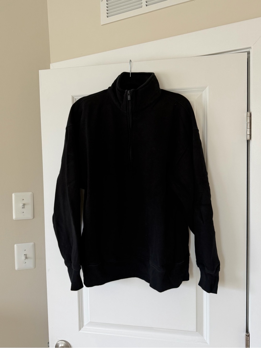 Aritzia cozy sweat fleece boyfriend 1/2 zip M